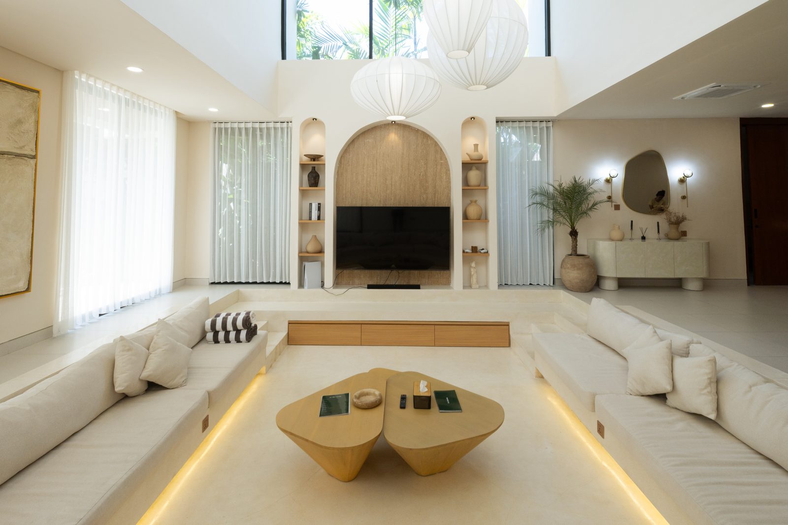 Sunken lounge at La Calma de Celine