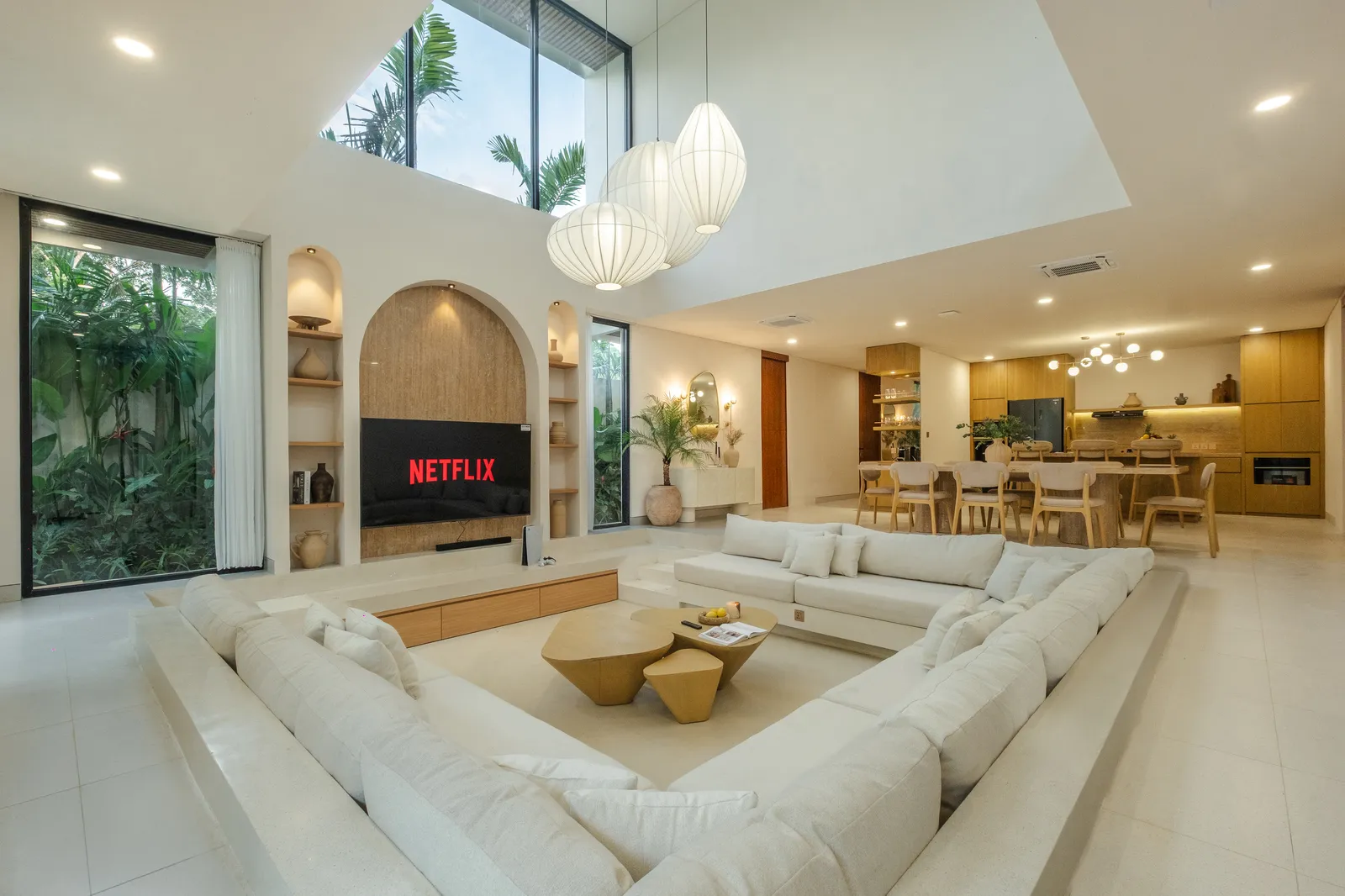 Photograph of the living room at the existing La Calma de Celine property.