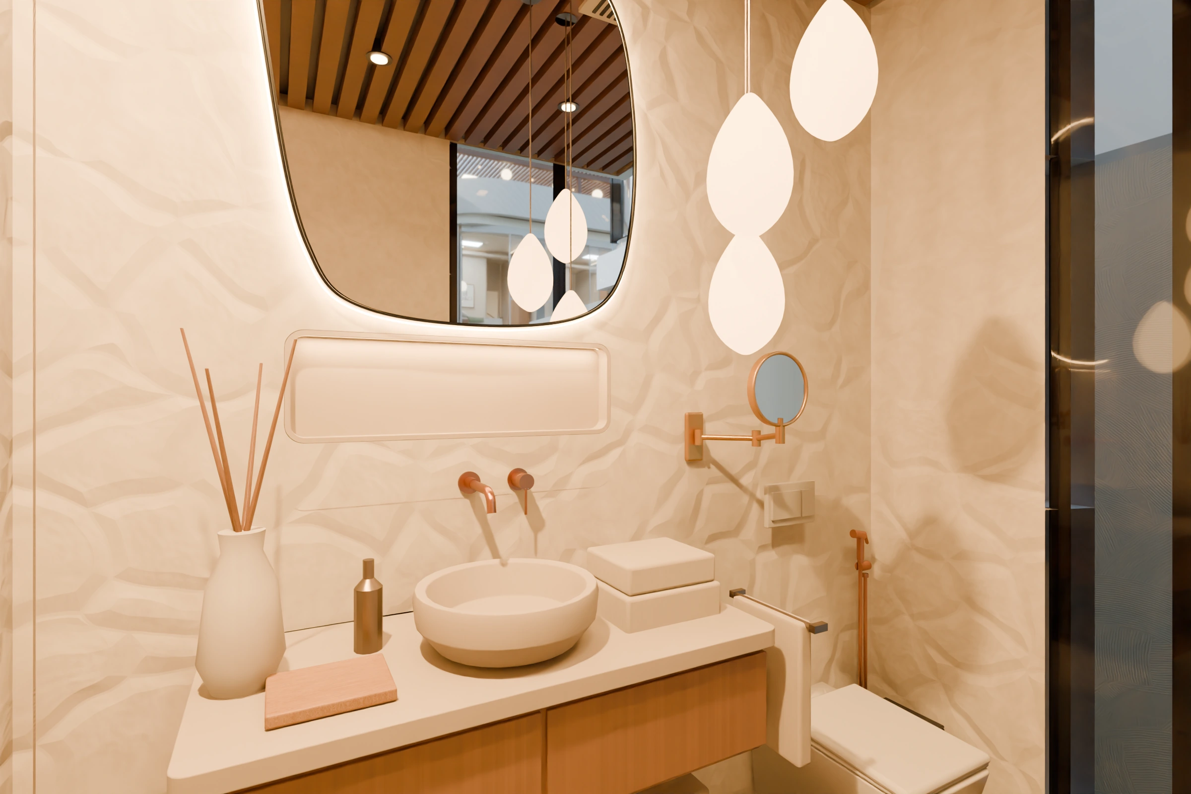 Proposed Segara Cliff, powder room.