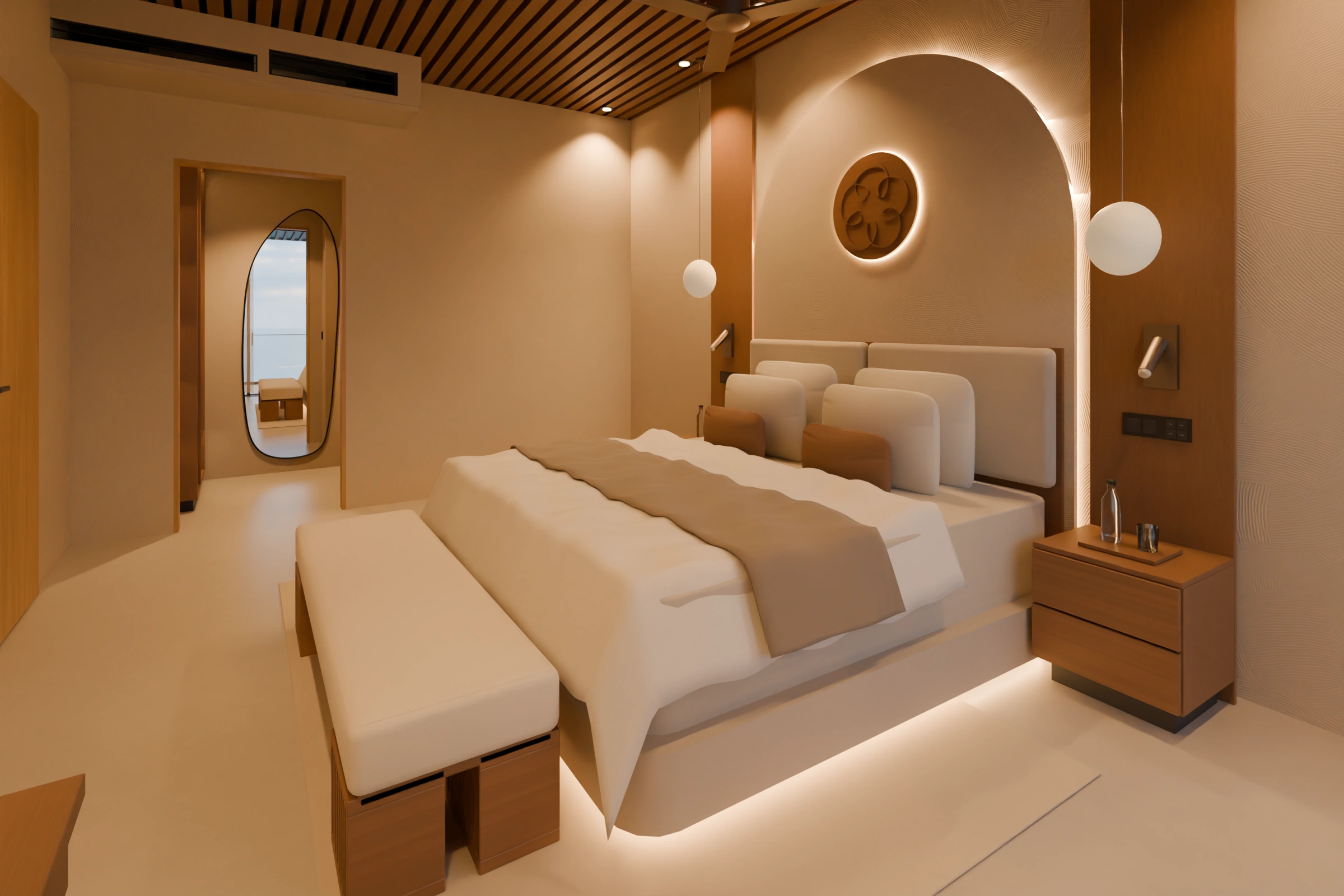 Proposed Segara Cliff, bedroom 3, upper-floor suite.